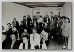 maja 1988, tiskovna konferenca za Slovene for Travelers: Urša Černič , Veče Gjurin, Ljuba, Miha Bregant, Vid Pečjak,