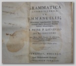 Grammatica Latino-Illyrica, 1742