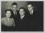 Poroka, 8. maja 1954: Vikica in Jože Hladnik, priči Miloš Jocif in Marijan Hladnik
