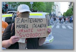 Protivladne demonstracije na kolesih v Ljubljani 8. maja 2020: Vrnite nam svobodo!