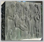 Batičev relief na spomeniku v Dražgošah