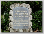 Nagrobnik Ernestine Jelovšek v Kranju v Gaju