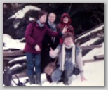 April 1984 im Somerland? Maria, ich, Jindra Triska, Peter (seminaristi iz Zadra 1983)