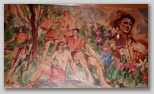 Milan Batista, freske v Domu pod Storžičem, 1954