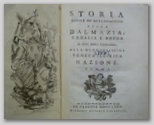 Storia civile ed ecclesiastica della Dalmazia, Croazia e Bosna, 1775