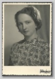 Marija (Mima) Godec, por. Hladnik, foto Pogačnik, Ljubljana 1942