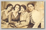 Lojzka, Elka, Dora in Jože Godec, 1930, foto-atelje J. Pavloviči, Brezovica pri Ljubljani