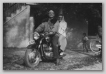 Ivo in Vikica z motorjem, Stražišče ok. 1958
