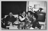 Cvetka, Jože, Marijan, Vikica, Mima Hladnik, Borovnica ok. 1960