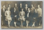 Prva z desne sedi Micka Šilar? okrog 1920