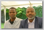 Študent Bassirou Haya Oumarou in prof. Oumarou Hamani  z Univerze v Niameyu (Niger)