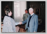 Darja Pate, tajnica SAZU, in Franc Zadravec. Arhiv Franca Zadravca 