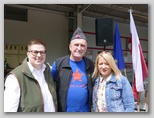 Nika Podakar, Jure Jerkič,  Sandra Gazinkovski na proslavi OF na Kokrici