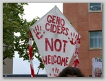 Genociders not welcome