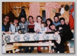 Velika planina z Aleševim letnikom, 1986: Boštjan Lajovic, Alenka Zelič, Aleš Bjelčevič, Mira+n, Jure, Ina Ferbežar, Bojan Zelič, Brane+Vita Žerjal